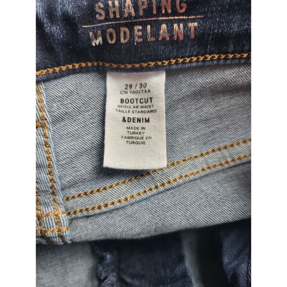 H&M Shaping Jeans 29/30 Womens Bootcut High Rise Medium Wash Bottoms - Picture 5 of 6